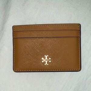 Tory Burch Tan Leather Card Holder